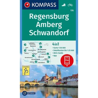 WK  176 Regensburg/Amberg/Schwandorf 1:50.000