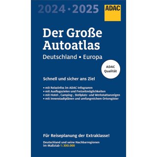 ADAC Der große Autoatlas 2023/2024, Deutschland 1:300.000