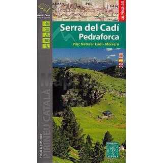 Serra del Cadi Pedraforca Karte 1:25.000