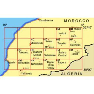 Morocco (HN): Tazenakht and the Eastern Anti-Atlas   1:160.000
