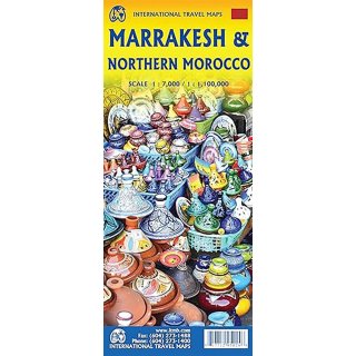 Marrakesch & Northern Morocco 1:7,400 / 1:1,400 000