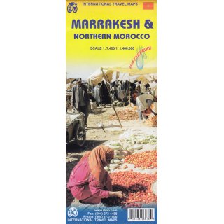 Marrakesh & Northern Morocco 1:7.400 / 1:1.400.000