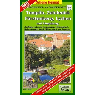 221 Templin, Zehdenick, Frstenberg, Lychen und Umgebung 1:50.000