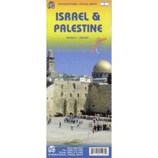 Israel / Palestine Travel Map 1 : 225 000