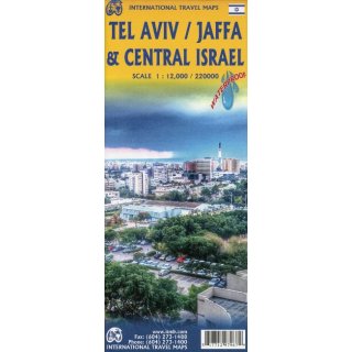 Tel Aviv / Central Israel 1:12.000 / 1:220.000