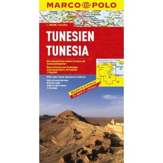 Tunesien Straßenkarte 1 : 800 000
