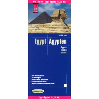 Ägypten Straßenkarte 1:1.125.000