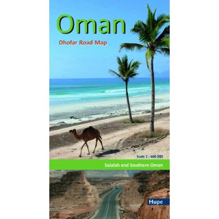 Oman Dhofar Road Map 1:600.000