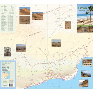 Oman Dhofar Road Map 1:600.000