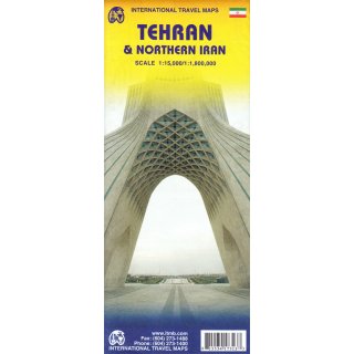 Tehran & Northern Iran 1:15.000/1:1.800.000
