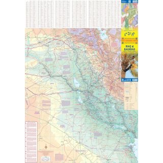 Iraq & Baghdad 1:1.200.000/1:22.000