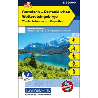 KuF Deutschland Outdoorkarte 03. Garmisch - Partenkirchen, Wettersteingebirge 1 : 35.000