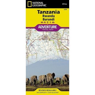 Tanzania Rwanda Burundi 1:1,315,000