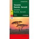 Tansania, Ruanda, Burundi 1:1.100.000