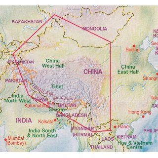 China West Half 1:3.000.000