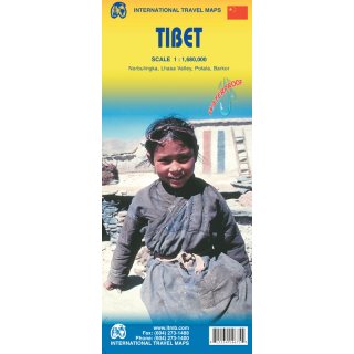 Tibet Xizang 1:1.680.000