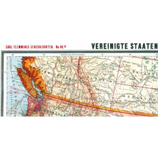USA. General-Karte von Vereinigte Staaten Nord-Amerika (USA), Cuba, Portorico und Bahama-Inseln 1903