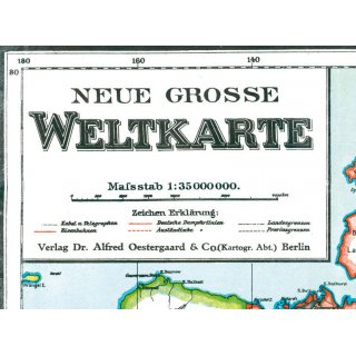 Neue groe Weltkarte 1940