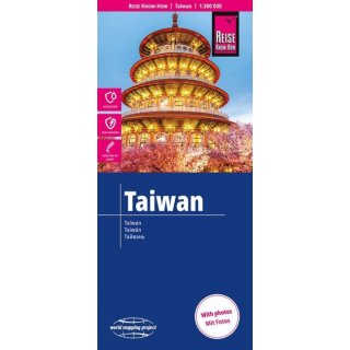 Landkarte Taiwan 1:300.000