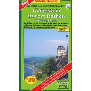 216 Königstein, Kurort Rathen und Umgebung 1 : 20 000