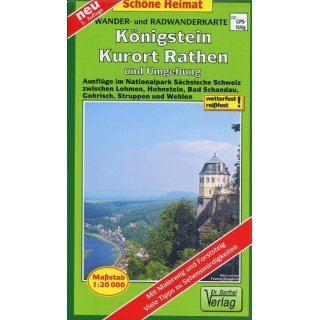 216 Knigstein, Kurort Rathen und Umgebung 1 : 20 000