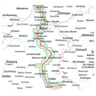 Fulda-Radweg 1:50.000