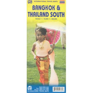 Bangkok & Thailand South 1:10.000/1:900.000
