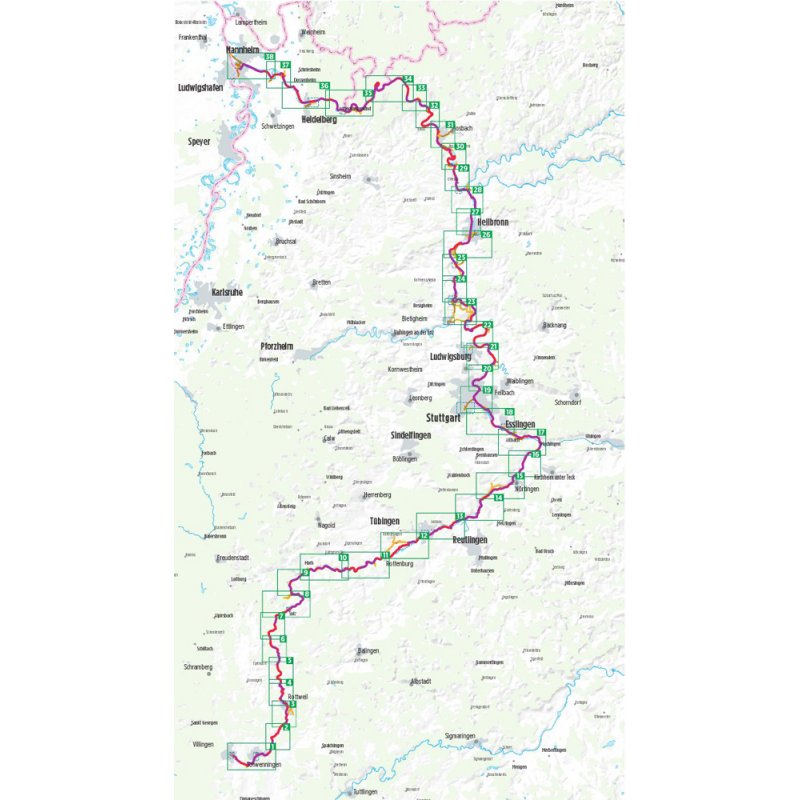 Neckar-Radweg 1:50.000 - LandkartenSchropp.de Online Shop