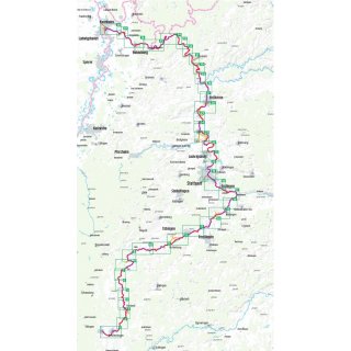 Neckartal-Radweg 1:50.000