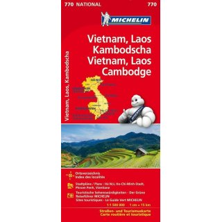 Vietnam, Laos, Kambodscha 1:1.500.000