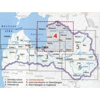 Lettland Nord 1:200.000