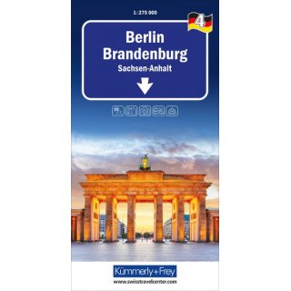 KuF Deutschland Regionalkarte 04 Berlin, Brandenburg 1 : 275 000