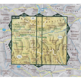 Schladminger Tauern, Dachstein, Radstadt 1:50.000