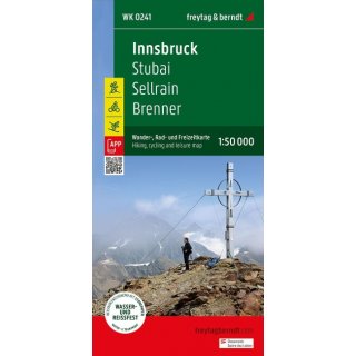 WK 241 Innsbruck, Stubai, Sellrain, Brenner 1 : 50 000