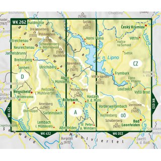 Bhmerwald, Moldaustausee, Mhlviertel 1:50.000