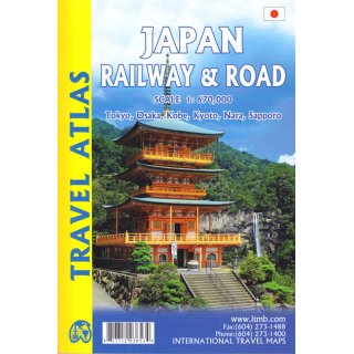 Japan Railway & Road 1:670.000
