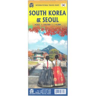 South Korea & Seoul 1:550.000/1:14.000