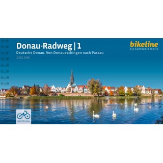 Donau-Radweg 1 - von Donaueschingen nach Passau 1:50.000