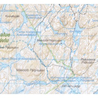 Inarijrvi Vtsri Tsarmitunturi 1:100.000 / 1:25.000