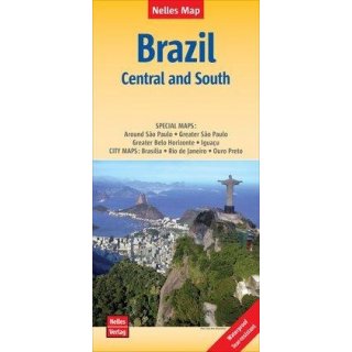 Nelles Map Brazil: Central and South 2,5 Mill.