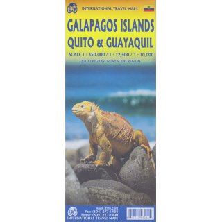Galapagos Islands, Quito & Guayaquil 1 : 350 000