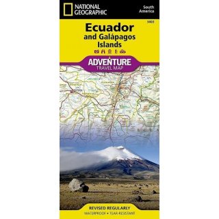Ecuador and Galápagos Islands 1 : 750.000
