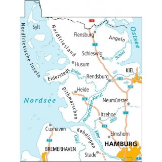 01 Nordfriesland / Schleswig 1:150.000