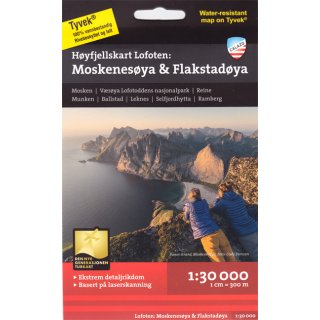 Lofoten: Moskenes&oslash;ya & Flakstad&oslash;ya 1:30.000