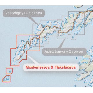 Lofoten: Moskenesya & Flakstadya 1:30.000