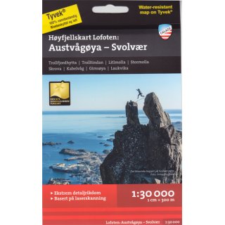 Lofoten: Austvågøya - Svolvær 1:30.000