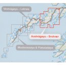 Lofoten: Austv&aring;g&oslash;ya - Svolv&aelig;r 1:30.000