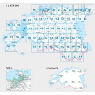 Estland Straenatlas 1:175.000