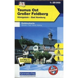 33 Taunus Ost, Großer Feldberg 1 : 35.000