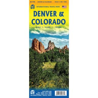 Denver & Colorado 1:10 000/1:750 000